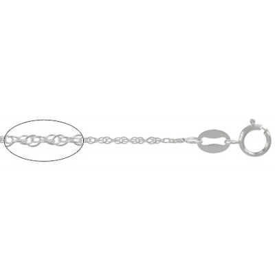 16" French Rope Chain - Package of 10, Sterling Silver